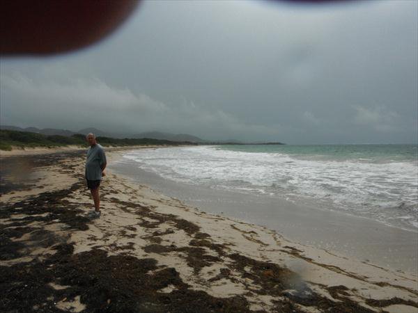 The rain is rolling in the other end.